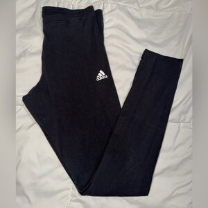 Adidas Women's Black Leggings with Logo